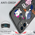 UCUC for OPPO A96 / Realme 9i Back Cover BTS Anthropomorphic Image Frosted Transparent Hard Phone Case Thin Shockproof Full Cover Camera Protect Case. 