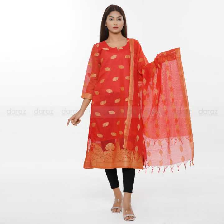 Jamdani%20katan%202%20Pieces%20Dress%20Kameez%20and%20orna%20with%20beautiful%20design%20-%20Dress%20For%20Girls%20-%203%20Pice%20Dress%20-%20Three%20Piece%20-%20Image%202