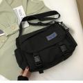 Retro Harajuku bag Trendy Canvas Student class Messenger bag Ins Versatile Canvas bag for School College students use Travel Street style.