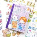 Kawaii Cute Rabbit Sticky Scrapbooking Journal Girls Decorative Label Sticker Book - sticker. 