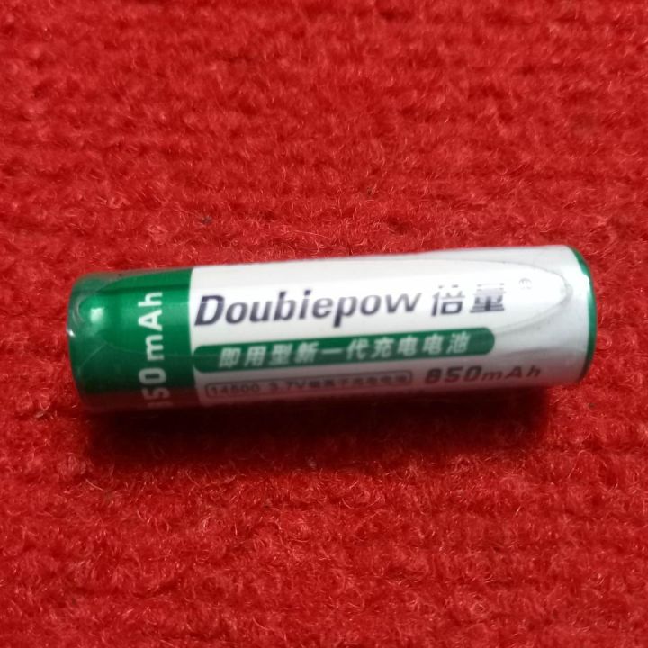 Doublepow 3.7V 14500 Battery 3.7V 850 mAh Rechargeable Battery AA Rechargeable Battery 3.7V Battery Lithium Battery For Toy Cars MP3
