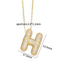 Fashion Creative Letter Necklace For Women Girls Personality Balloon Bubble Initial Pendant Neckalces Jewelry Accessories Gifts MJD.