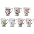 300ml Creative Flower Ceramic Mugs With Handle Floral Mugs Porcelain Bone China Tea Mug Coffee Cups Large Coffee Mugs Home Decor. 