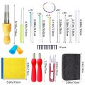 KRABALL Needle Felting Tools Kit with 8 Needles Felting Tool Holder Storage Box and Other Felting Supplies for DIY Wool Felting.