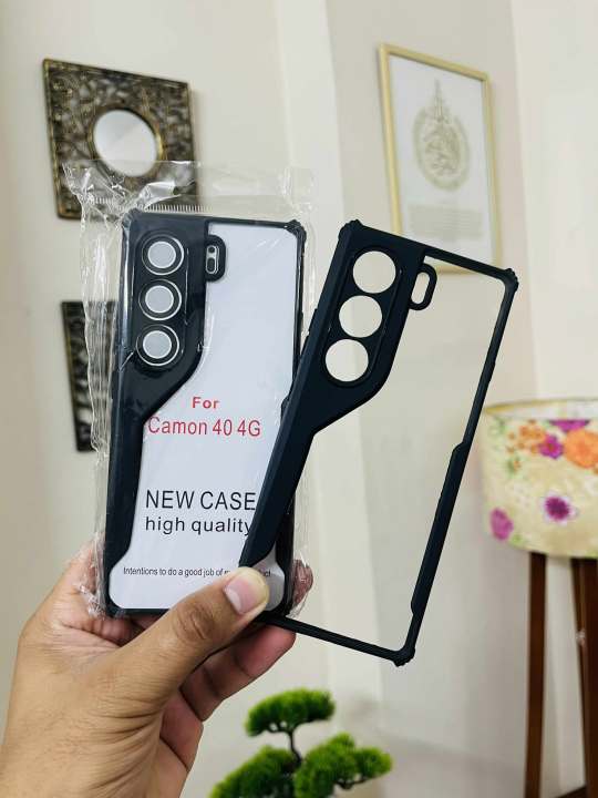 Ultra-Hybrid%20Crystal%20Clear%20Back%20Cover%20Case%20for%20Tecno%20Camon%2040%204G%20%7C%20Total%20Camera%20Protection%20%7C%20Shockproof%20Design%20%7C%20Transparent%20Back%20(PC%20&%20TPU)%20Tecno%20Camon%2040%204G%20(Black%20Bumper)%20TecnoCamon40BackCase%20-%20Image%202