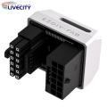 Gpu Power Supply Connector 12vhpwr 16pin 180 Degree Angled Power Adapter Pcie 5.0 for Rtx40 Series Graphics Card High Quality Power Supply Convertor for Gaming Pcs Gpu Power Adapter. 