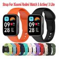 For Xiaomi Redmi Watch 3 Active / Redmi Watch 3 Lite Smartwatch Soft Silicone Replacement Sport Strap.