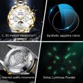 OUPINKE Automatic Mechanical Watch for Men Luxury Top Brand Sapphire Mirror Waterproof Moon Phase Men's Business Wrist Watches.