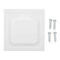 Dryer Vent Cover Dual Door Dryer Vent Cover ABS Outdoor Dryer Exhaust Vent Cover with 4 Screws for 4 Inch Pipes and Vents White. 