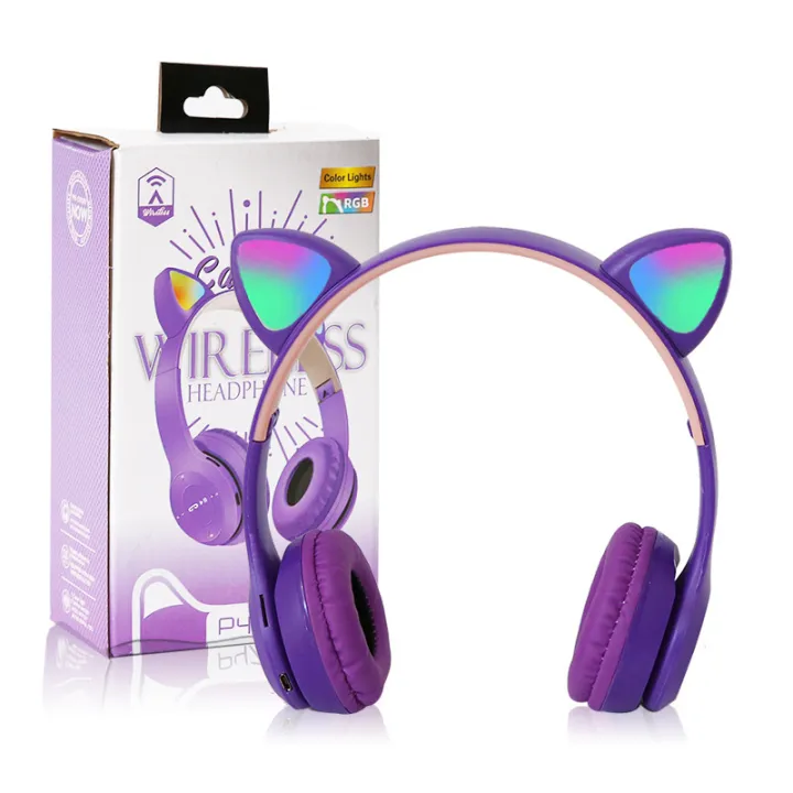 Cross-border%20new%20P47M%20cat%20ear%20luminous%20headset%20bluetooth%20headset%20mobile%20phone%20wireless%20game%20headset%20universal%20wholesale%20-%20Image%205
