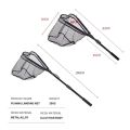 TAIYU 1m 83cm 49cm Telescopic Landing Net Folding Fishing Nets Fly Carp Sea Mesh Hand Dip Casting Landing Net for Fly Fishing.