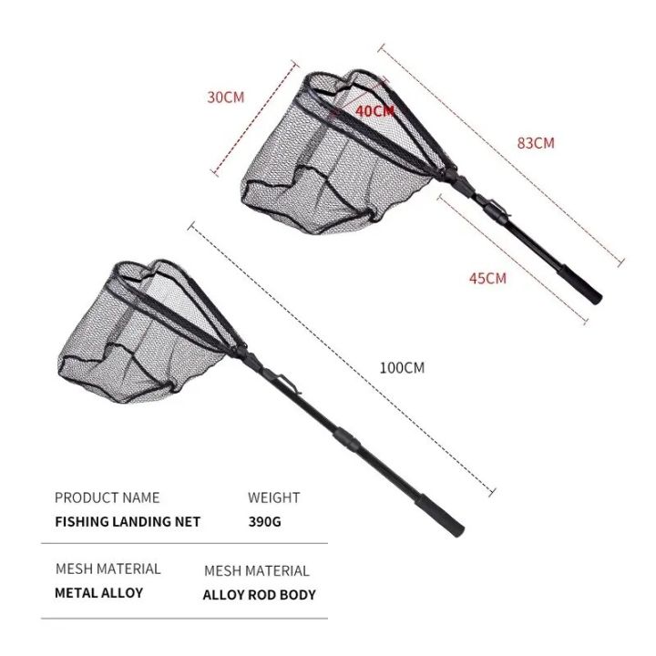 TAIYU%201m%2083cm%2049cm%20Telescopic%20Landing%20Net%20Folding%20Fishing%20Nets%20Fly%20Carp%20Sea%20Mesh%20Hand%20Dip%20Casting%20Landing%20Net%20for%20Fly%20Fishing%20-%20Image%202