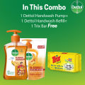 (Free Trix 300gm) Dettol Re-energize Handwash 200ml + 170ml Refill Pack (Germ Protection Guaranteed). 