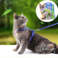 Adjustable Nylon Pet Cat Harness and Leash ~ Kitten Belt Collar with lead. 