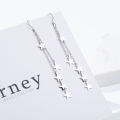Wanying Jewelry, Star Double Ear Hook, S925 Sterling Silver Long Ear Line, Internet Red, Douyin, Chaoxian Ear Accessories, Customization.
