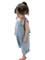 Children's Jumpsuit Summer2023New Boys and Girls Light Color Denim Suspender Pants Baby Retro Korean Children's Clothing Fashion. 