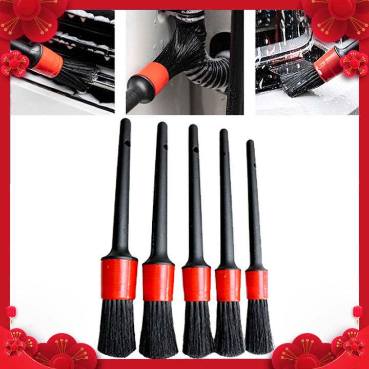 Car  Cleaning   Brushes Car Automotive Detail Brushes Interior Detailing Brush Set 5Pcs Set Detailing Brush For Carwash Cleaning / Brushes