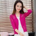 Autumn Summer Cardigan Women Lace Hollow Out Shawl Teenager Girls Knitted Sweater Female Cardigans Women Thin Coat Ladies Tops.