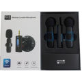 K35 Dual Wireless Microphone 3.5m,supported for camera,sound card,smartphone(Dual mic, single receiver). 