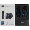 K35 Dual Wireless Microphone 3.5mm Supported for Camera, Sound card, Smartphone dual Mic, single receiver. 
