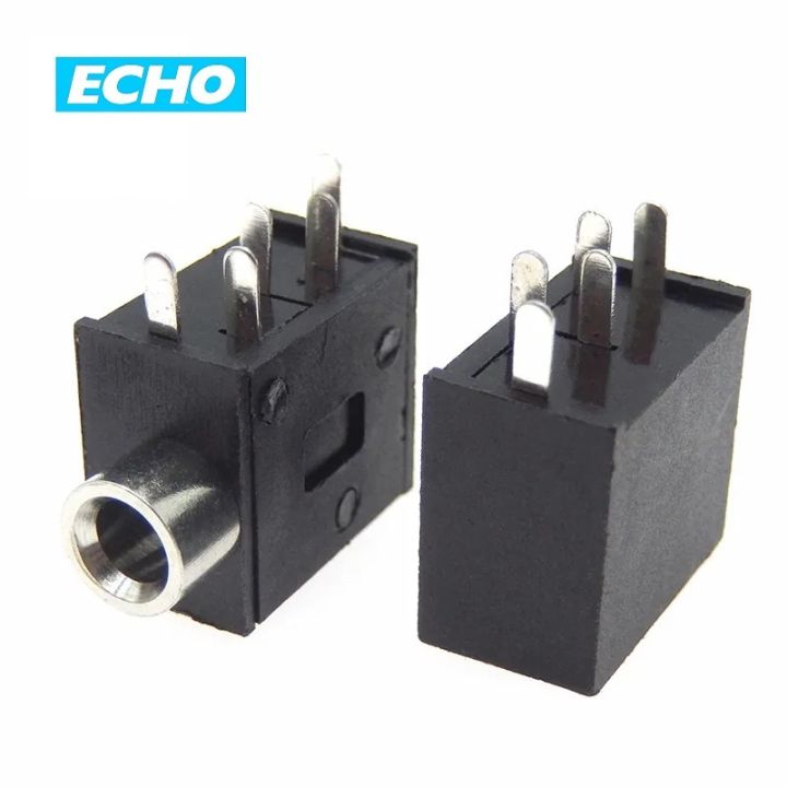 2Pcs-%20PCB%20Mount%203.5mm%205Pin%20Socket%20PJ325%20for%20Headphone%20Stereo%20Jack%20Audio%20Video%20Connector%20Black%20-%20Image%202