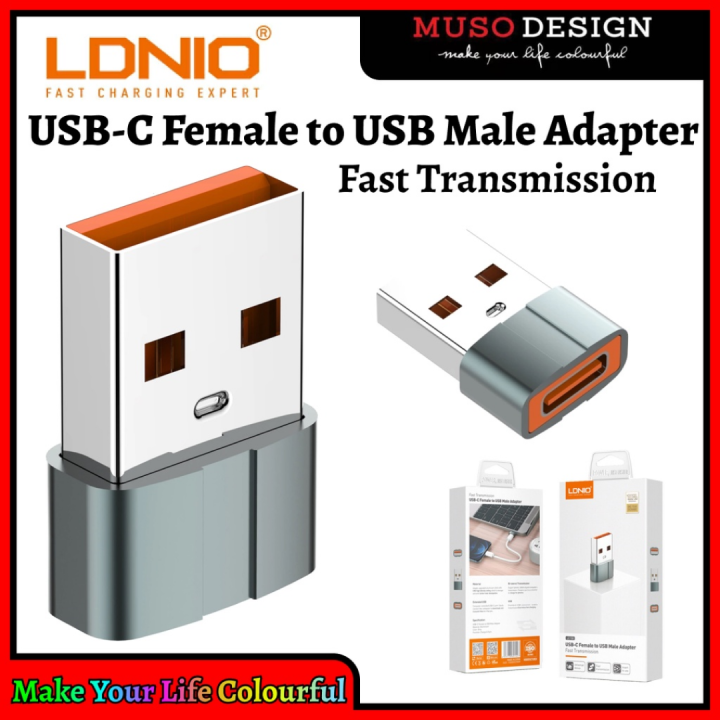 Ldnio Usb C Female To Usb Male Adapter Transmission - Type C Cable ...