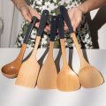 Nonstick Natural Wood Rice Colander Tableware Cooking Kitchen Tool Soup Ladle Spatula Strainer Spoon Rice Scoop.