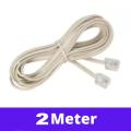 2 Meter Telephone / Landline Phones/ Intercom PBX Ready Cable Extension RJ11. 