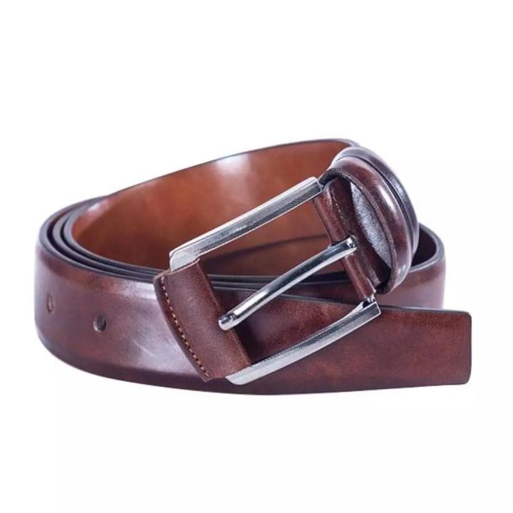 Chocolate Leather Formal Belt For Men