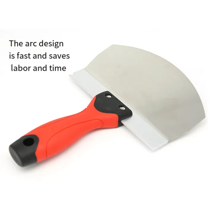 Scraper%20Blade%20Plaster%20Stainless%20Steel%20Bucket%20Scoop%206.5%20Inch%20Curved%20Contoured%20Blade%20for%20Paint,%20Mortar%20-%20Image%204
