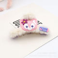 Autumn and winter new model Belle Rabbit Plush Sisters Clip Female Cute Furry Shark Clip Hairpin Back of Head Accessories.
