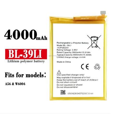 Itel Vision 1 / Itel A56 Phone Batteries For BL-39LI Replacement Phone Battery