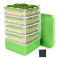 Bean Seed Germination Kit, Micro-Green Plant Growing Tray, Drain Tray, Four-Tier Stackable Sprout Growing Kit Easy to Use. 