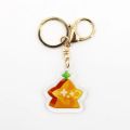 Anime Game Blox Fruits Keychain Toy Fruit Leopard Pattern Box Cartoon Toy Pendant Acrylic Fruits Toy Birthday Gift for Children.