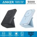 Anker 622 Magnetic Battery (MagGo), 5000mAh Foldable Magnetic Wireless Portable Charger and USB-C for_iPhone 13/12 Series.