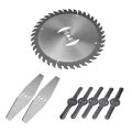 HOT-Grass Trimmer Blade Heads Electric Cordless Grass Trimmer Replacements Lawn Mower Brush Cutter Blades Garden Tool. 
