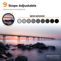 K F Concept 37mm-82mm Variable Neutral Density Lens Filter ND8-ND2000 (3-11stop) ND Lens Filter with 24-Layer Waterpoof Coatings. 