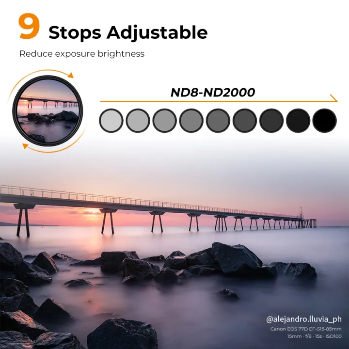 K%20F%20Concept%2037mm-82mm%20Variable%20Neutral%20Density%20Lens%20Filter%20ND8-ND2000%20(3-11stop)%20ND%20Lens%20Filter%20with%2024-Layer%20Waterpoof%20Coatings%20-%20Image%202