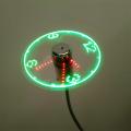 USB Mini Flexible Time LED Clock Fan Usb Clock Fan Gadgets.