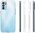 Oppo Reno6 Pro 5G Transparent Soft & Flexible TPU With Bumper Mobile Cover.