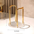 Luxury Gold Disposable Paper Cup Storage Holder Water Tea Cups Dispenser Rack Shelf With Longer Stick Coffee Mug Display Stand. 