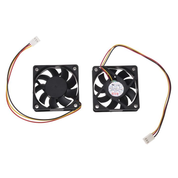 60mm%206cm%20DC%2012V%203%20Pin%20Computer%20Case%20CPU%20Cooler%20Cooling%20Fan%20Black%204%20Pcs%20-%20Image%202