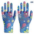 1Pair Garden Gloves Floral Gardening Gloves Women Non-Slip Working Gloves With Palm-Coated For Yard Cleaning Planting Working. 