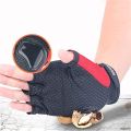 Pro Biker Hand Gloves Half Finger - Black, Red, and Blue. 