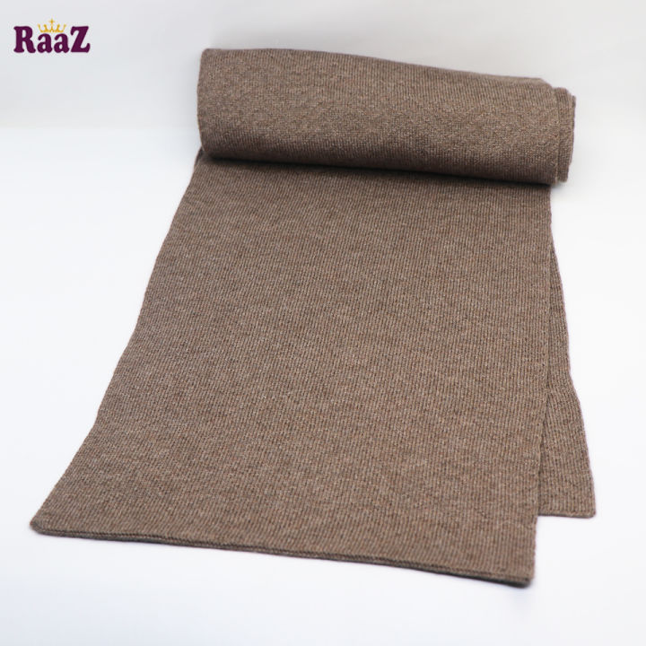 Brown%20Knitted%20Fabrics%20Zigzag%20Design%20Premium%20Scarf%20Muffler%20-%20Image%202