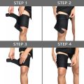 Tcare Adjustable Thigh Brace Support, Quadriceps Support and Thigh Wraps Unisex Breathable Non-Slip Hamstring Compression Sleeve. 