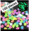 Radium Stone Colorful Luminous Glowing Pebbles for Decoration 100 pes. 