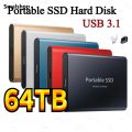 Smalshop 【Exclusive Online Deals】 Portable Ssd Type-C Usb 3.1 60tb 30tb 16tb 8tb Ssd Hard Drive 4tb External Ssd M.2 For Lap Desk Ssd Flash Memory Disk. 