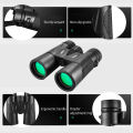 12×42 HD Zoom Binoculars Low Light Level Night Vision Binocular BAK4 Prism Long Distance Telescope with Diopter Ring for Hunting. 