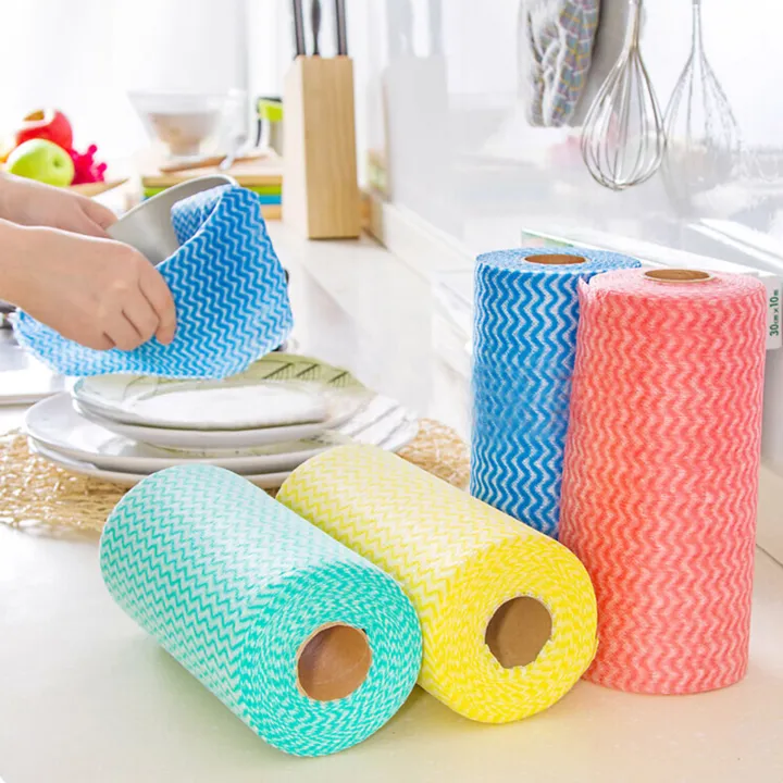 50Pcs/Roll%20Disposable%20Dish%20Cloth%20Home%20Cleaning%20Towels%20Kitchen%20Housework%20Dish%20Cleaning%20Cloths%20Wiping%20Pad%20Absorbent%20Dry%20Quickly%20Dishcloth%20Bathroom%20Windows%20Flooring%20Lazy%20Wash%20Rags%20-%20Image%204